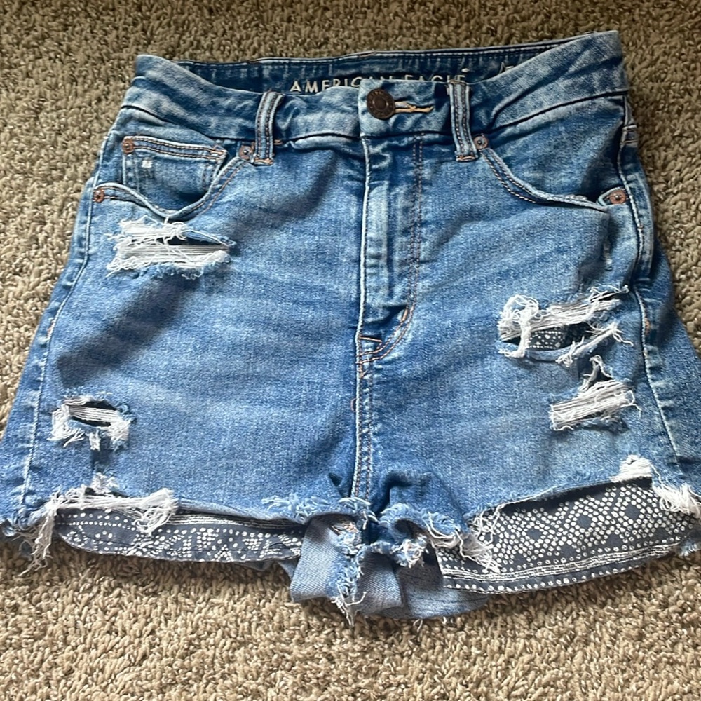 American Eagle High Rise Jean Shorts